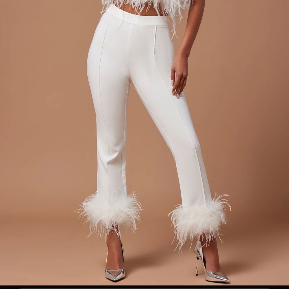 Fashion Nova | Anya Feathered Pants